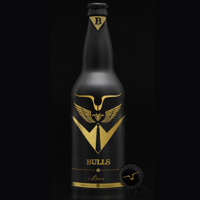 vintage packaging design on a beer bottle