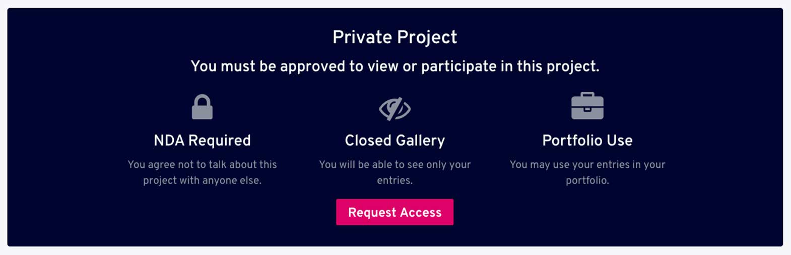 notification for private gallery