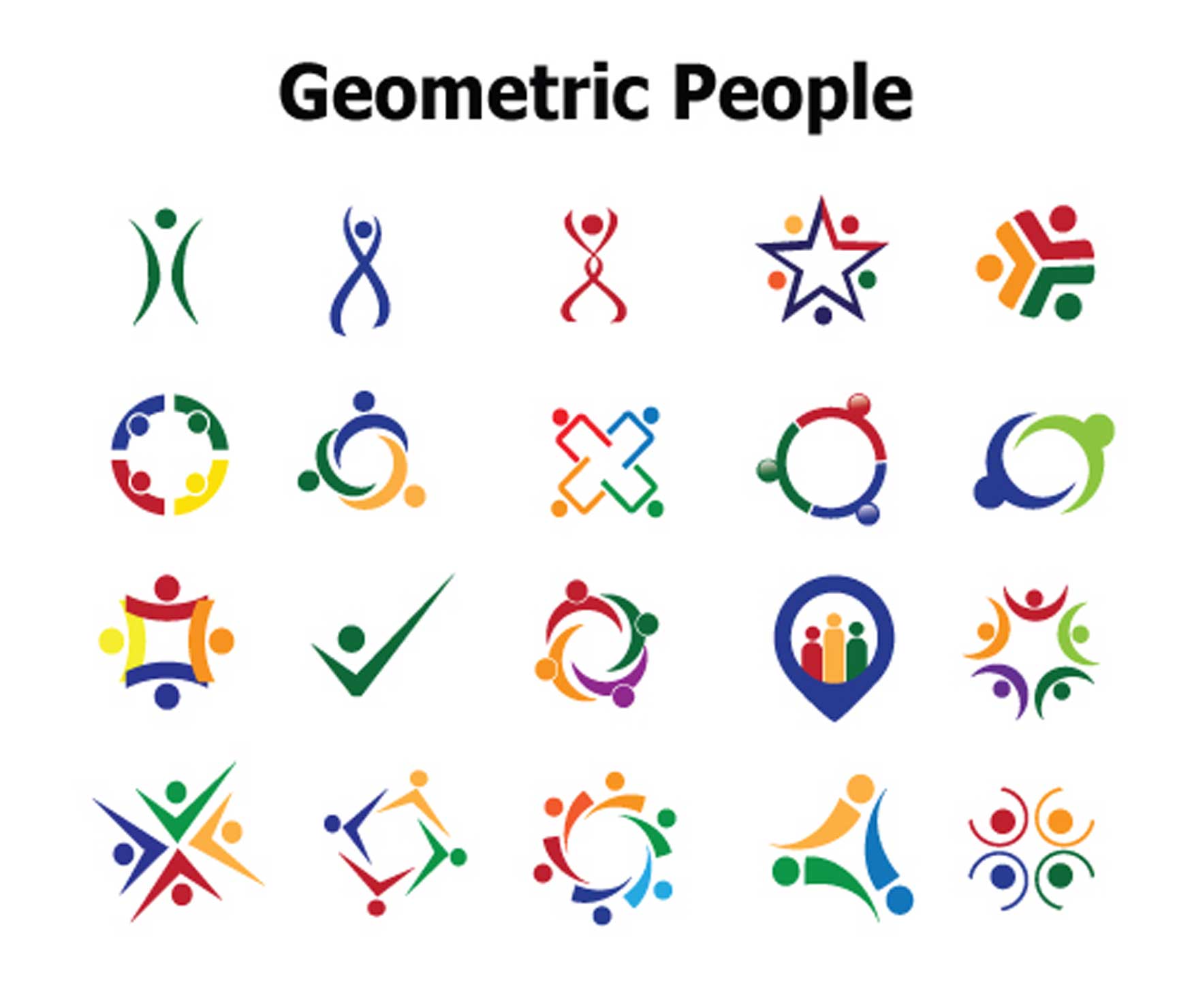 overused geometric people logo concepts to avoid