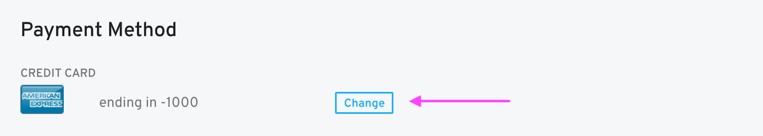 billing info change button