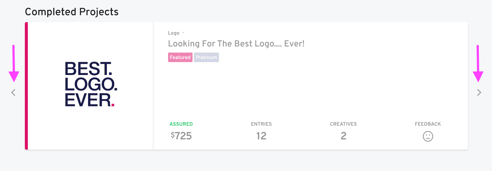 completed project banner