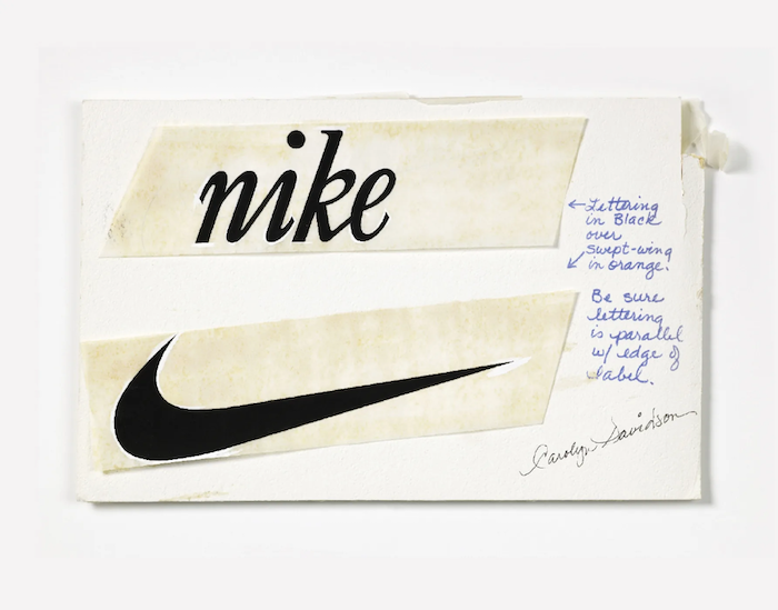 original Nike logo drawings