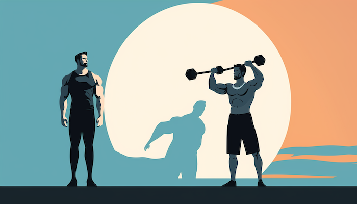illustration of a personal trainer