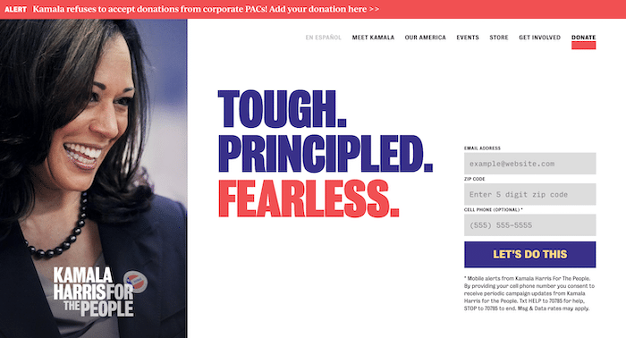 Kamala Harris Website