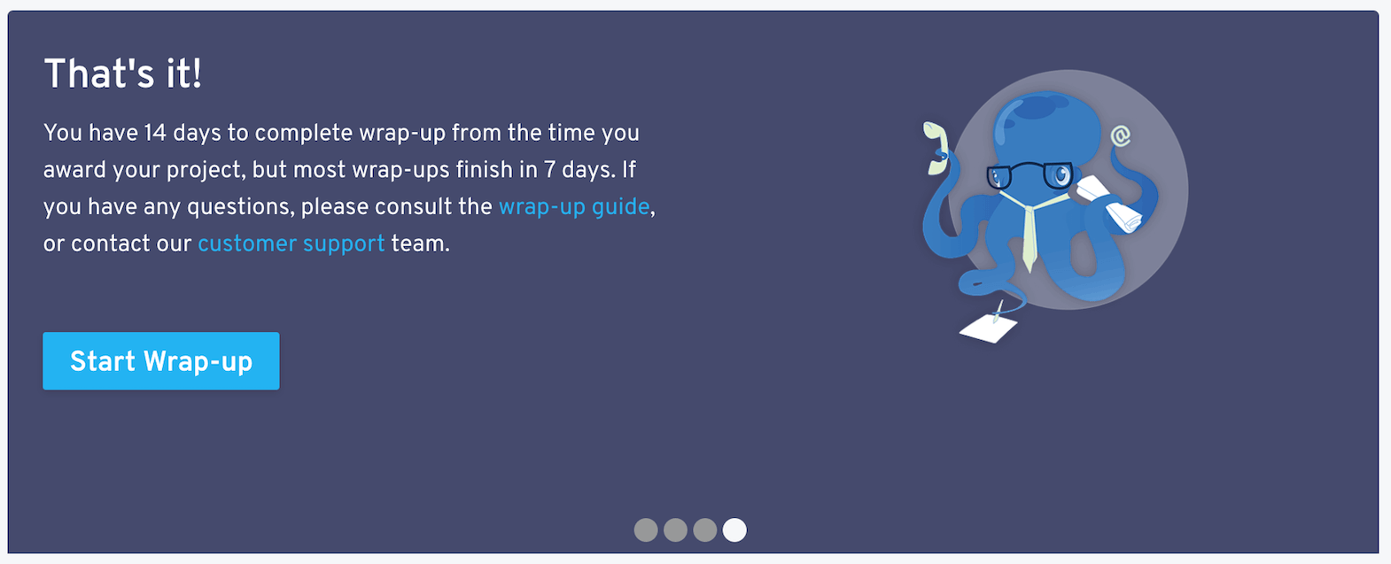 wrap-up creative tour end