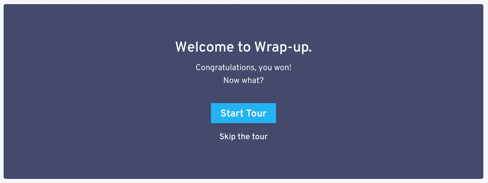 wrap-up creative tour home