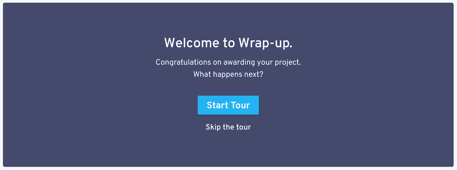 naming wrap-up client tour home