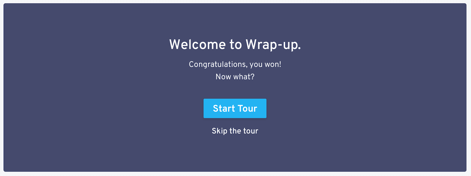 naming wrap-up creative tour home